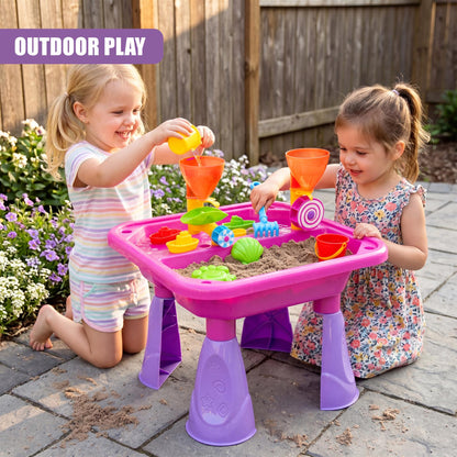 Pink Sand and Water Table Garden Sandpit Play Set