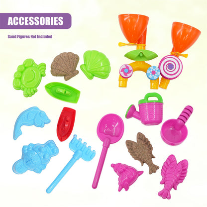 Pink Sand and Water Table Garden Sandpit Play Set