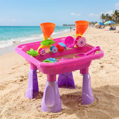 Pink Sand and Water Table Garden Sandpit Play Set