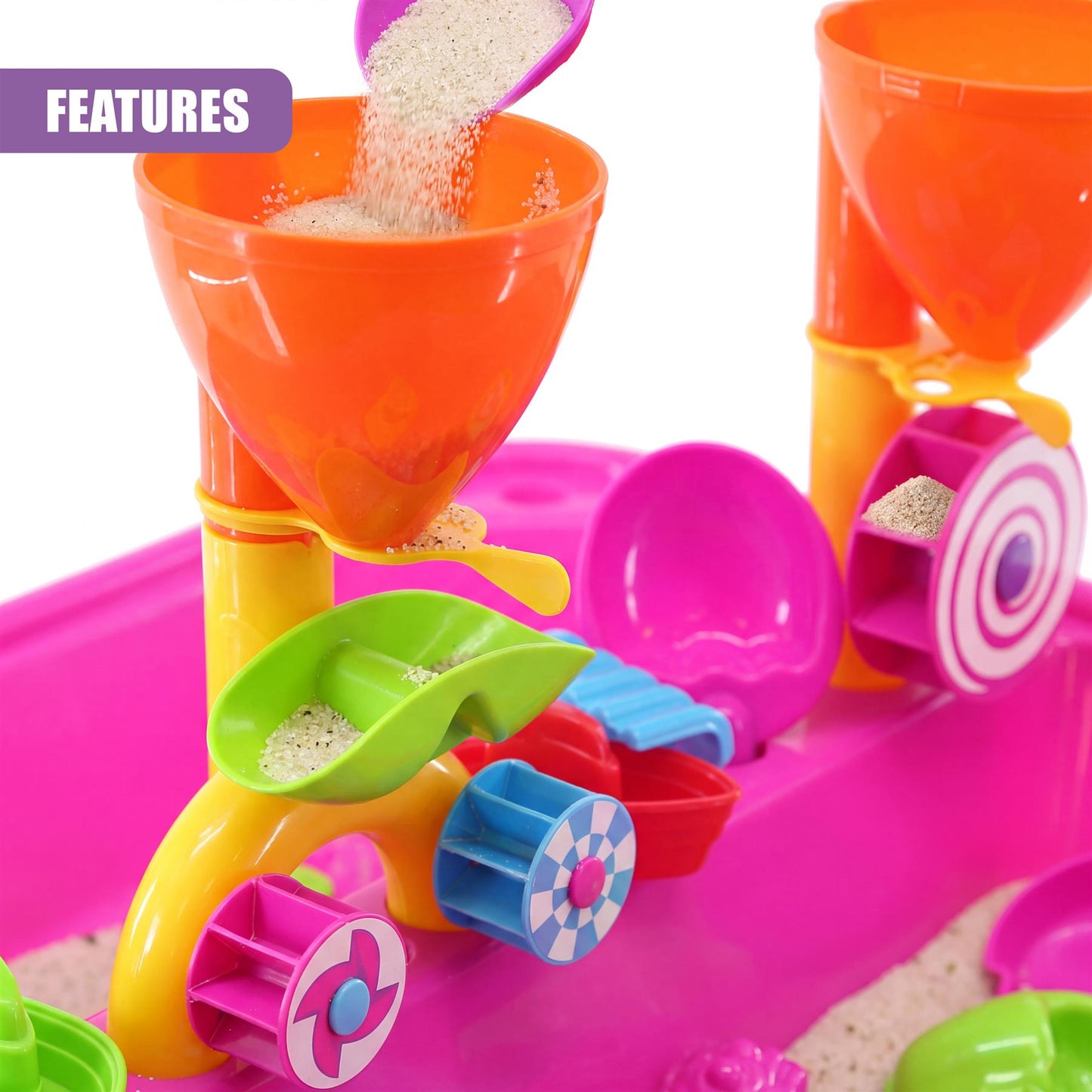 Pink Sand and Water Table Garden Sandpit Play Set