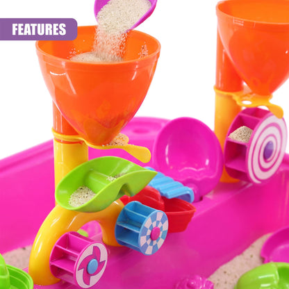 Pink Sand and Water Table Garden Sandpit Play Set