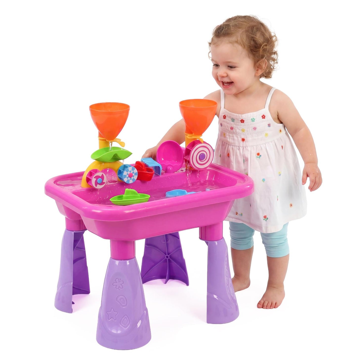 Pink Sand and Water Table Garden Sandpit Play Set